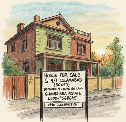 House for Sale in G-9 Islamabad